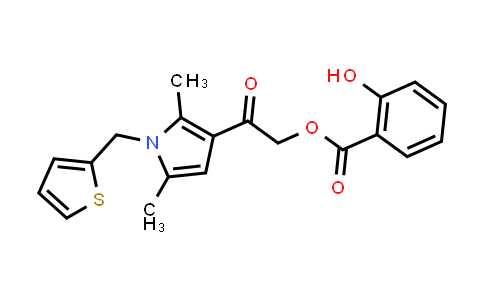 MC569351 | 731820-51-2 | 2-(2,5-Dimethyl-1-(thiophen-2-ylmethyl)-1H-pyrrol-3-yl)-2-oxoethyl 2-hydroxybenzoate