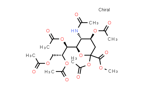 CAS No. 73208-82-9, (1S,2R)-1-((2R,3R,4S)-3-acetamido-4,6-diacetoxy-6-(methoxycarbonyl)tetrahydro-2H-pyran-2-yl)propane-1,2,3-triyl triacetate