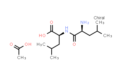 CAS No. 73237-76-0, (S)-2-((S)-2-Amino-4-methylpentanamido)-4-methylpentanoic acid compound with acetic acid (1:1)