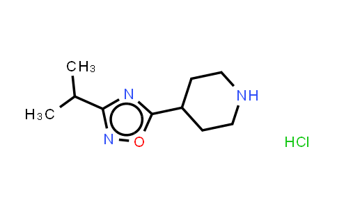 CAS No. 733751-26-3, Piperidine,4-[3-(1-methylethyl)1,2,4-oxadiazol-5-yl]- (hydrochloride)(1:1)