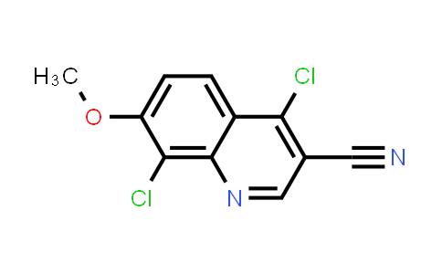 CAS No. 73387-75-4, 3-Quinolinecarbonitrile, 4,8-dichloro-7-methoxy-