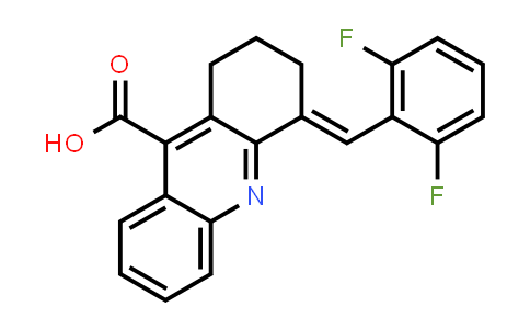 CAS No. 736147-13-0, (E)-4-(2,6-Difluorobenzylidene)-1,2,3,4-tetrahydroacridine-9-carboxylic acid