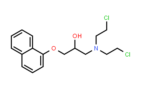 CAS No. 73631-12-6, 1-(Bis(2-chloroethyl)amino)-3-(naphthalen-1-yloxy)propan-2-ol