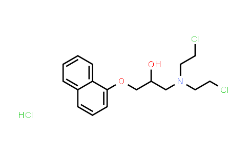 CAS No. 73631-15-9, 1-(Bis(2-chloroethyl)amino)-3-(naphthalen-1-yloxy)propan-2-ol hydrochloride