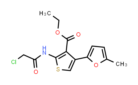 CAS No. 736960-88-6, Ethyl 2-[(chloroacetyl)amino]-4-(5-methyl-2-furyl)thiophene-3-carboxylate