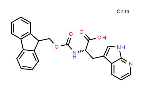CAS No. 737007-45-3, (S)-2-((((9H-Fluoren-9-yl)methoxy)carbonyl)amino)-3-(1H-pyrrolo[2,3-b]pyridin-3-yl)propanoic acid
