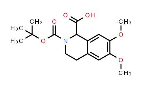 CAS No. 738629-59-9, 2-(tert-Butoxycarbonyl)-6,7-dimethoxy-1,2,3,4-tetrahydroisoquinoline-1-carboxylic acid