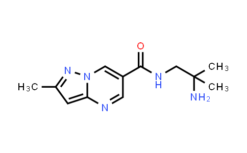 CAS No. 739365-56-1, N-(2-Amino-2-methylpropyl)-2-methylpyrazolo[1,5-a]pyrimidine-6-carboxamide