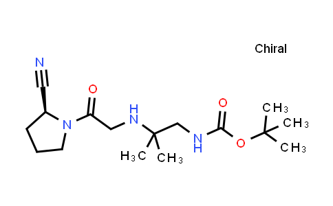 CAS No. 739365-95-8, (S)-tert-Butyl (2-((2-(2-cyanopyrrolidin-1-yl)-2-oxoethyl)amino)-2-methylpropyl)carbamate