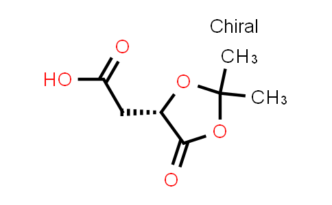 CAS No. 73991-95-4, (S)-2-(2,2-Dimethyl-5-oxo-1,3-dioxolan-4-yl)acetic acid