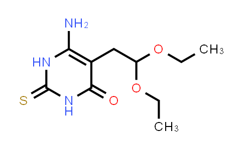 CAS No. 7400-05-7, 6-Amino-5-(2,2-diethoxyethyl)-2-thioxo-2,3-dihydropyrimidin-4(1H)-one