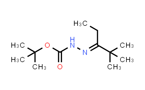 CAS No. 740799-92-2, tert-Butyl (E)-2-(2,2-dimethylpentan-3-ylidene)hydrazine-1-carboxylate