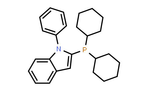 CAS No. 740815-36-5, 2-(Dicyclohexylphosphino)-1-phenyl-1H-indole