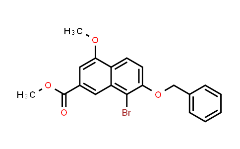 740836-61-7 | 2-Naphthalenecarboxylic acid, 8-bromo-4-methoxy-7-(phenylmethoxy)-, methyl ester
