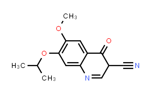 CAS No. 741276-45-9, 3-Quinolinecarbonitrile, 3,4-dihydro-6-methoxy-7-(1-methylethoxy)-4-oxo-