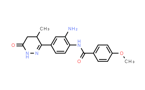 CAS No. 74149-74-9, N-(2-Amino-4-(4-methyl-6-oxo-1,4,5,6-tetrahydropyridazin-3-yl)phenyl)-4-methoxybenzamide