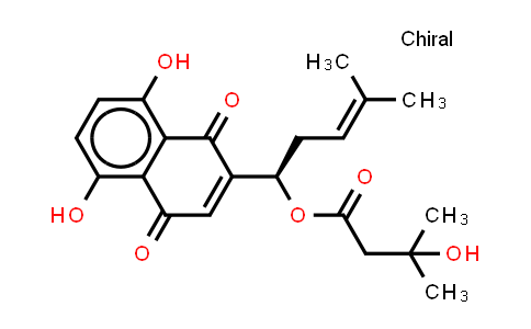 CAS No. 7415-78-3, β-Hydroxyisovalerylshikonin