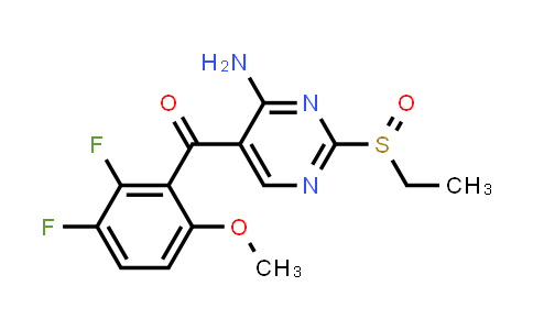 CAS No. 741714-01-2, (4-amino-2-(ethylsulfinyl)pyrimidin-5-yl)(2,3-difluoro-6-methoxyphenyl)methanone