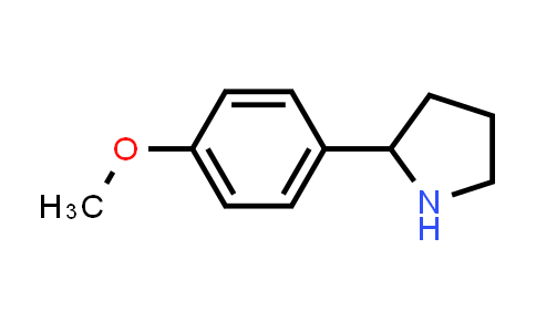 CAS No. 74190-66-2, 2-(4-Methoxyphenyl)pyrrolidine