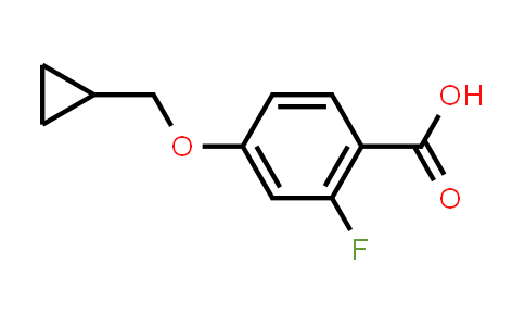 CAS No. 742086-08-4, 4-(Cyclopropylmethoxy)-2-fluorobenzoic acid