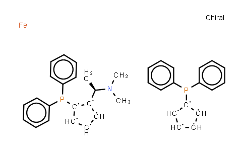CAS No. 74311-56-1, (R)-N,N-Dimethyl-1-[(S)-1',2-bis(diphenylphosphino)ferrocenyl]ethylamine