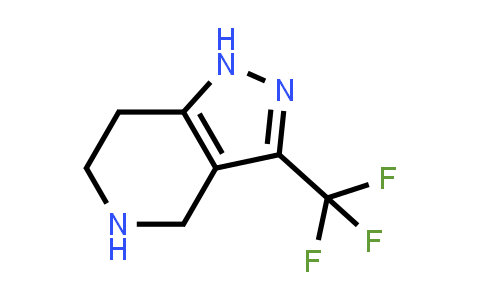 CAS No. 743419-80-9, 4,5,6,7-Tetrahydro-3-(trifluoromethyl)-1H-pyrazolo[4,3-c]pyridine