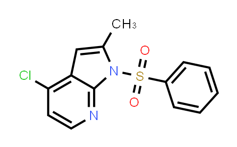 CAS No. 744209-64-1, 4-Chloro-2-methyl-1-(phenylsulfonyl)-1H-pyrrolo[2,3-b]pyridine