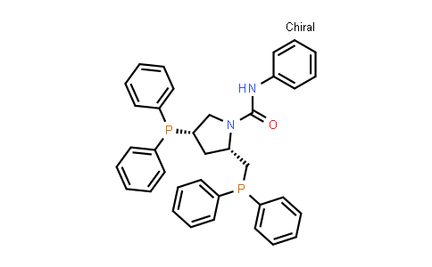 CAS No. 74571-27-0, (2S,4S)-4-(Diphenylphosphino)-2-[(diphenylphosphino)methyl]-N-phenyl-1-pyrrolidinecarboxamide