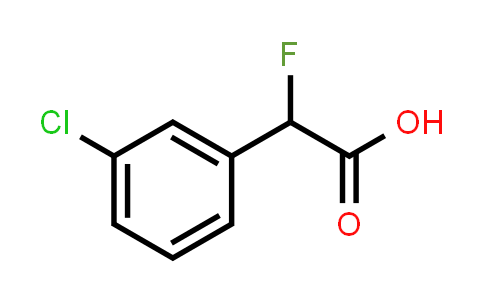 CAS No. 74590-68-4, 2-(3-Chlorophenyl)-2-fluoroacetic acid