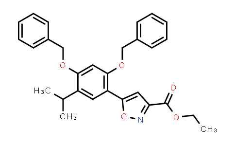 747414-20-6 | Ethyl 5-(2,4-bis(benzyloxy)-5-isopropylphenyl)isoxazole-3-carboxylate