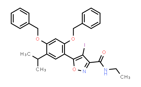 747414-22-8 | 5-(2,4-bis(benzyloxy)-5-isopropylphenyl)-N-ethyl-4-iodoisoxazole-3-carboxamide