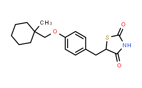 CAS No. 74772-77-3, 5-(4-((1-Methylcyclohexyl)methoxy)benzyl)thiazolidine-2,4-dione