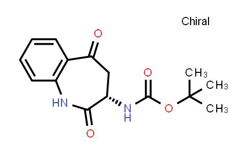 CAS No. 74802-29-2, tert-Butyl (S)-(2,5-dioxo-2,3,4,5-tetrahydro-1H-benzo[b]azepin-3-yl)carbamate