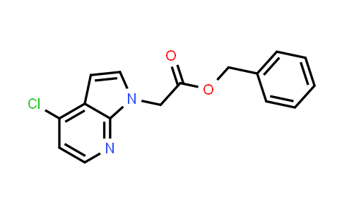 CAS No. 748154-46-3, 1H-Pyrrolo[2,3-b]pyridine-1-acetic acid, 4-chloro-, phenylmethyl ester