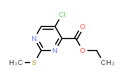 CAS No. 74840-35-0, Ethyl 5-chloro-2-(methylthio)pyrimidine-4-carboxylate