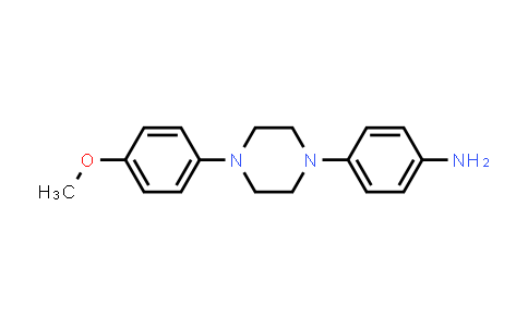 CAS No. 74852-62-3, 4-(4-(4-Methoxyphenyl)piperazin-1-yl)aniline