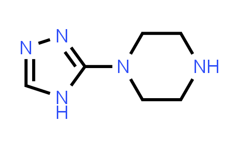 CAS No. 74964-11-7, 1-(4H-1,2,4-Triazol-3-yl)piperazine