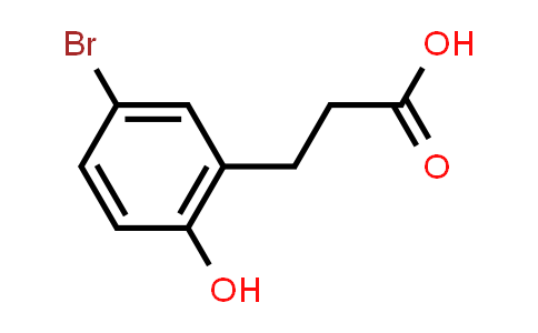 CAS No. 749878-59-9, 3-(5-Bromo-2-hydroxyphenyl)propanoic acid
