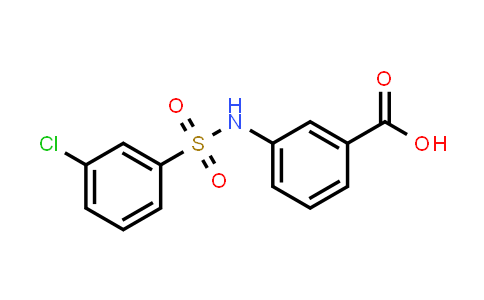 CAS No. 749884-42-2, 3-((3-Chlorophenyl)sulfonamido)benzoic acid