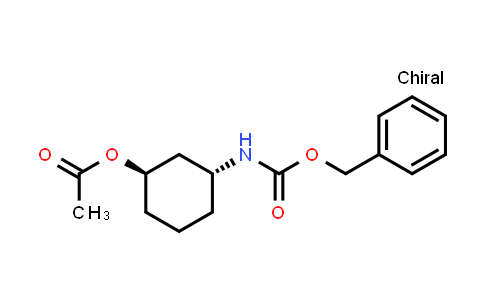 CAS No. 750649-42-4, Carbamic acid, [(1R,3R)-3-(acetyloxy)cyclohexyl]-, phenylmethyl ester