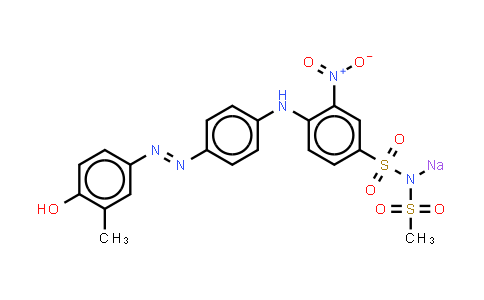 CAS No. 75198-81-1, 4-4-(4-hydroxy-m-tolyl)azophenylamino-N-(methylsulphonyl)-3-nitrobenzenesulphonamidate (sodium salt)