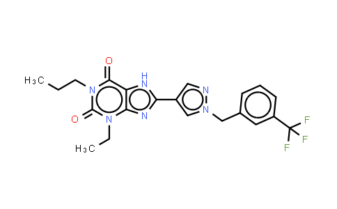 752222-83-6 | 3-乙基-1-丙基-8-(1-(3-(三氟甲基)苄基)-1H-吡唑-4-基)-1H-嘌呤-2,6(3H,8H)-二酮