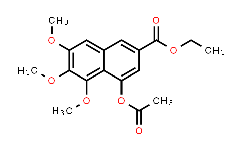 CAS No. 752252-41-8, 2-Naphthalenecarboxylic acid, 4-(acetyloxy)-5,6,7-trimethoxy-, ethyl ester