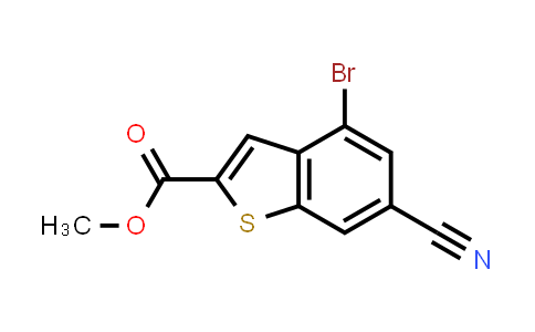753455-45-7 | Methyl 4-bromo-6-cyanobenzo[b]thiophene-2-carboxylate