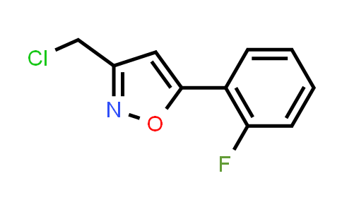 CAS No. 753479-56-0, 3-(Chloromethyl)-5-(2-fluorophenyl)isoxazole