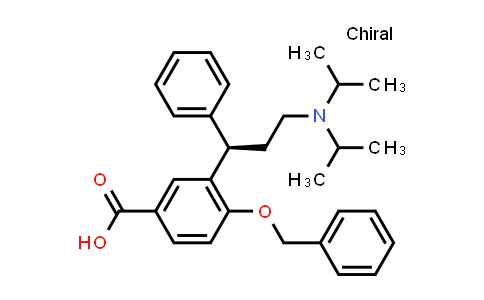 CAS No. 754159-68-7, 3-[(1R)-3-[Bis(1-methylethyl)amino]-1-phenylpropyl]-4-(phenylmethoxy)benzoic acid