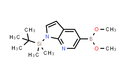 CAS No. 754214-61-4, Boronic acid, [1-[(1,1-dimethylethyl)dimethylsilyl]-1H-pyrrolo[2,3-b]pyridin-5-yl]-, dimethyl ester (9CI)