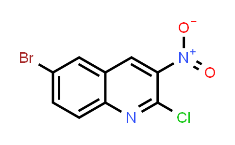 CAS No. 754990-23-3, 6-Bromo-2-chloro-3-nitroquinoline