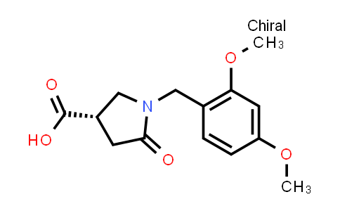 CAS No. 755025-16-2, (S)-1-(2,4-Dimethoxybenzyl)-5-oxopyrrolidine-3-carboxylic acid