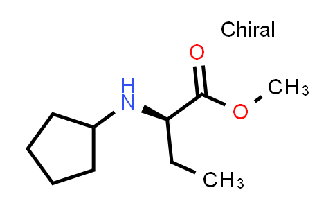 CAS No. 755039-52-2, (R)-methyl 2-(cyclopentylamino)butanoate